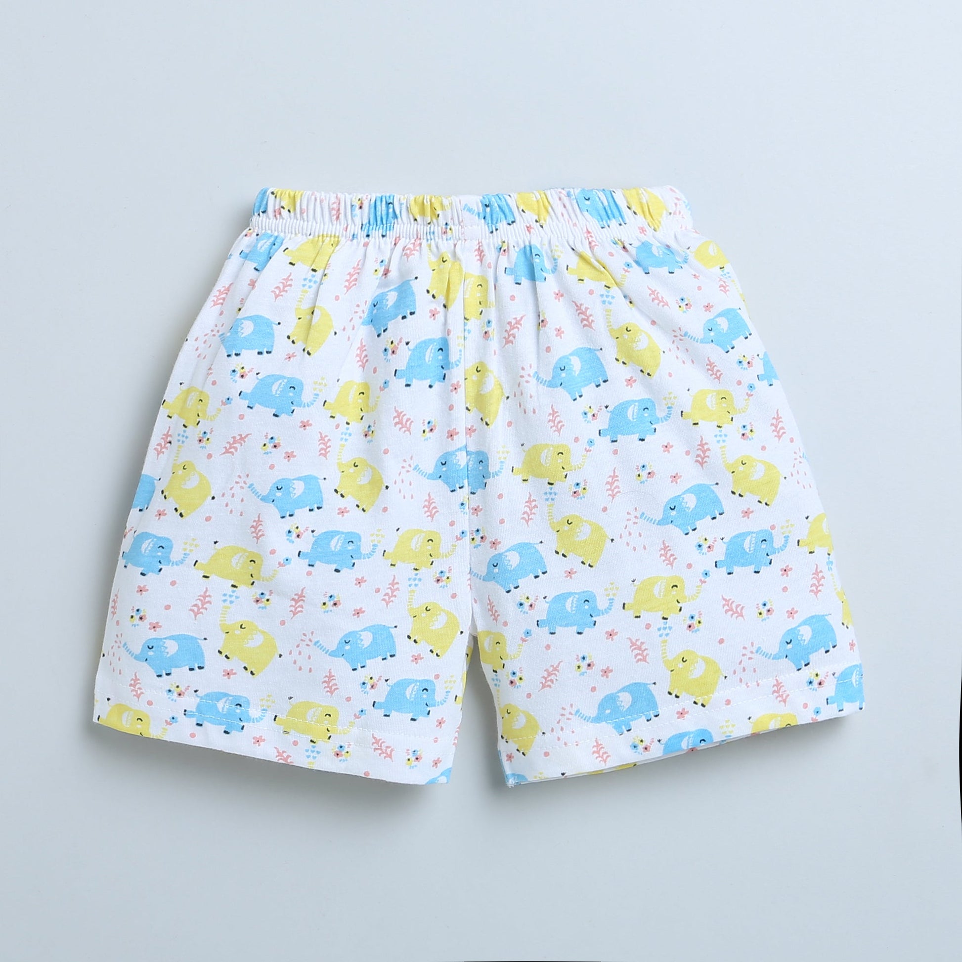 wholesale only Peb10033 - Blue & White Girls Half Sleeves Cotton Jablas Pack Of 3