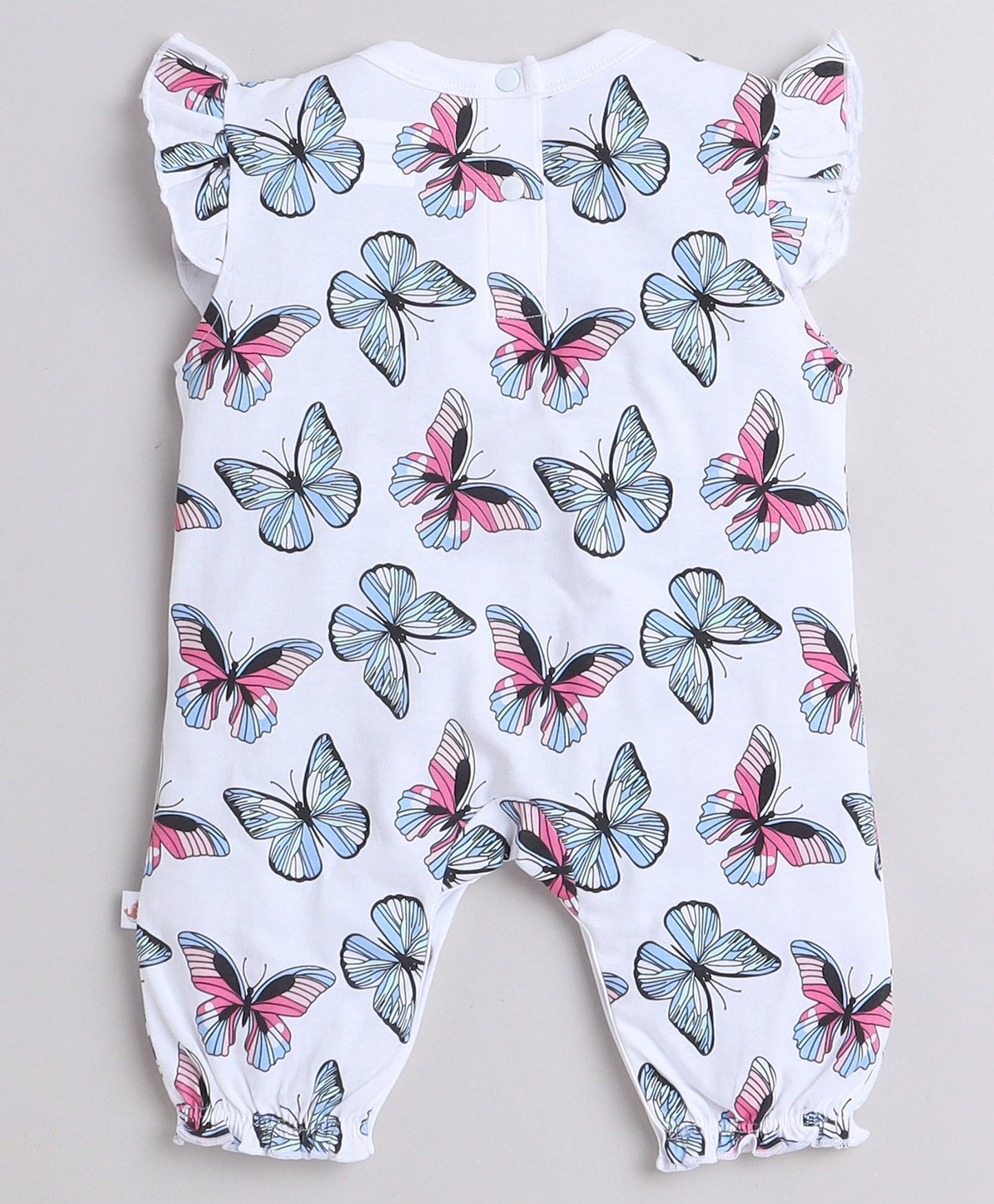 wholesale only Peb10033 - Blue & White Girls Half Sleeves Cotton Jablas Pack Of 3