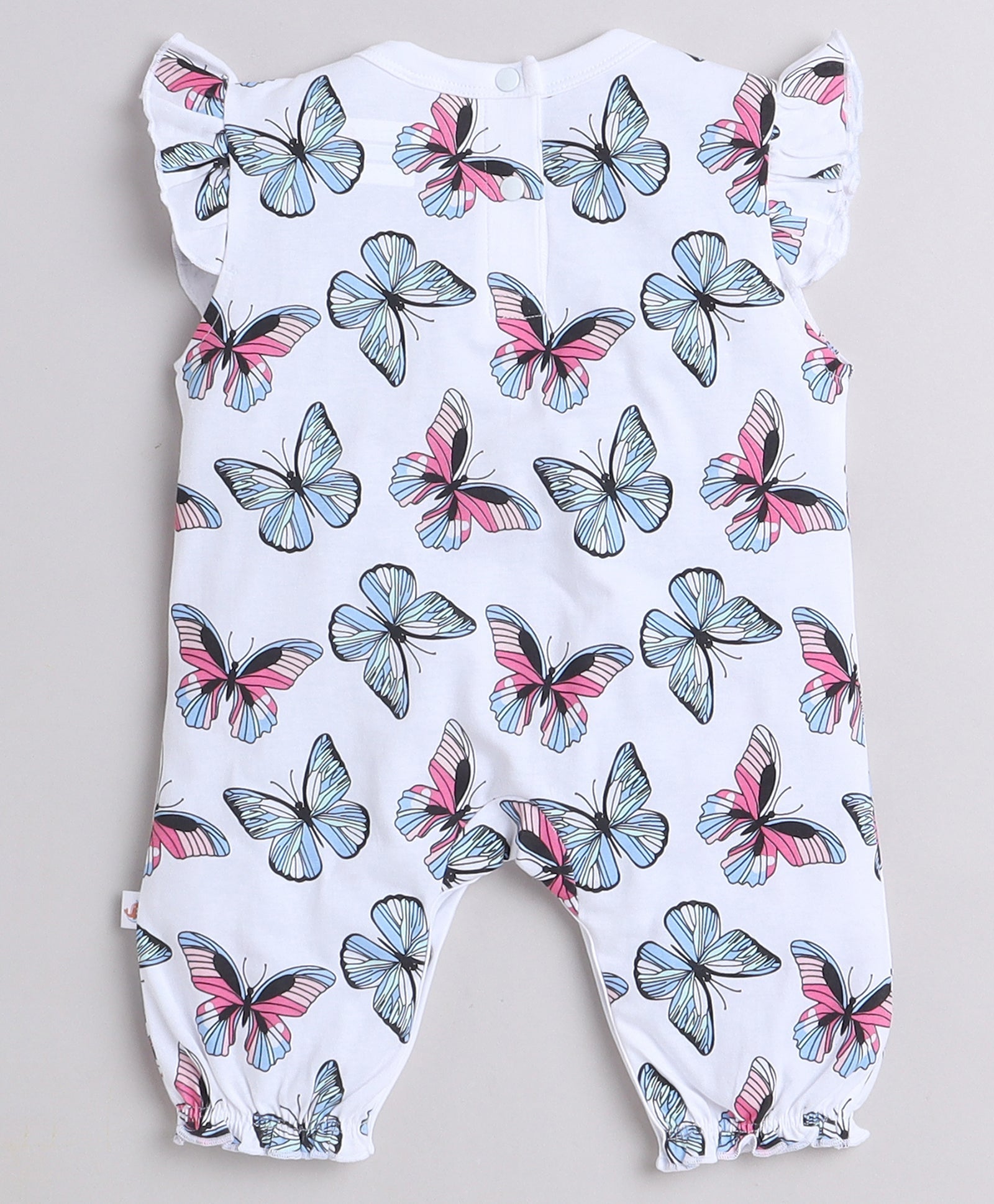 wholesale only Peb10033 - Blue & White Girls Half Sleeves Cotton Jablas Pack Of 3