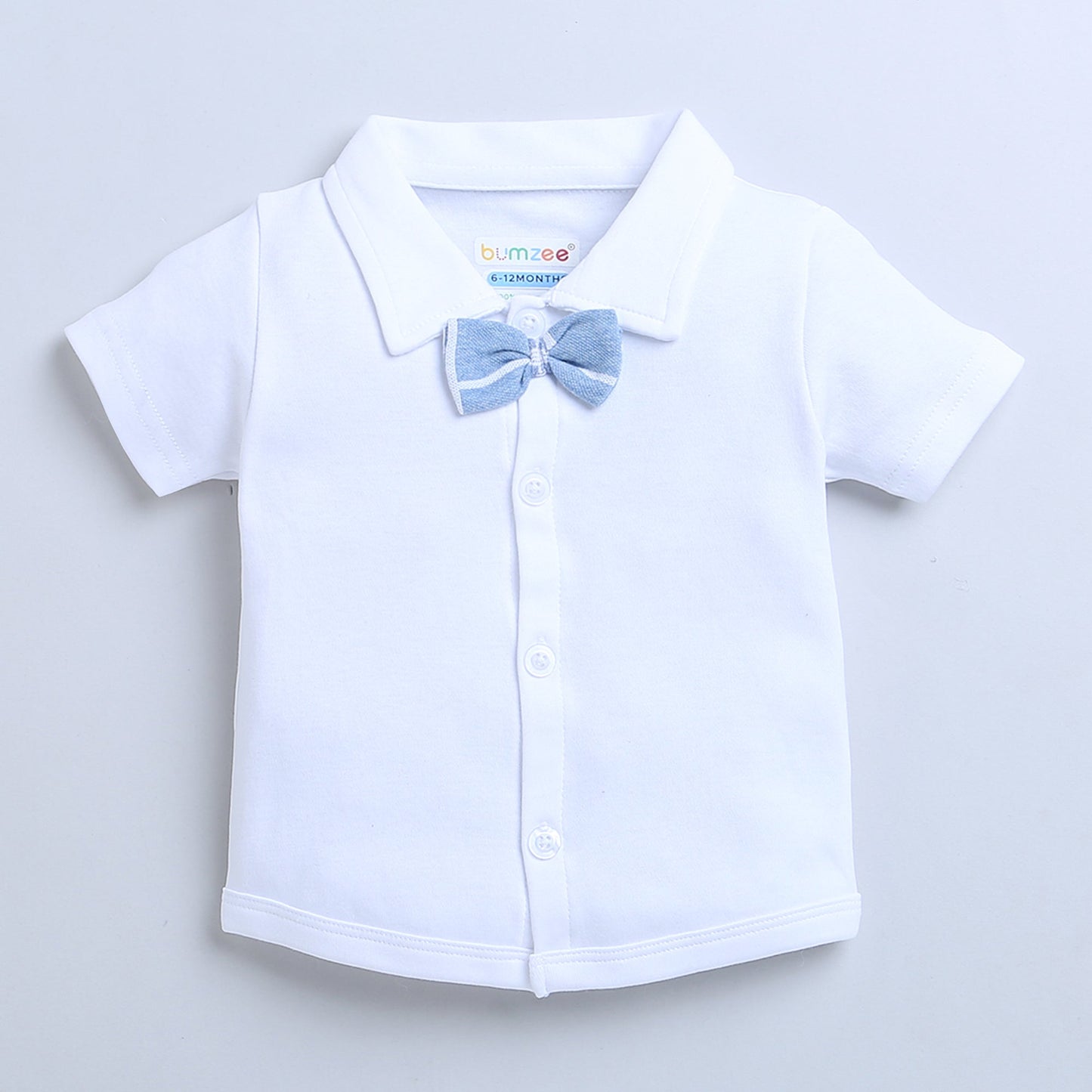 wholesale only Peb10033 - Blue & White Girls Half Sleeves Cotton Jablas Pack Of 3