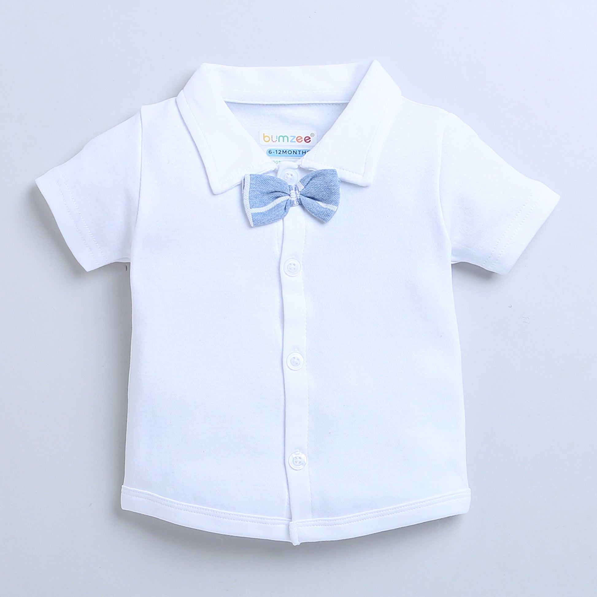 wholesale only Peb10033 - Blue & White Girls Half Sleeves Cotton Jablas Pack Of 3