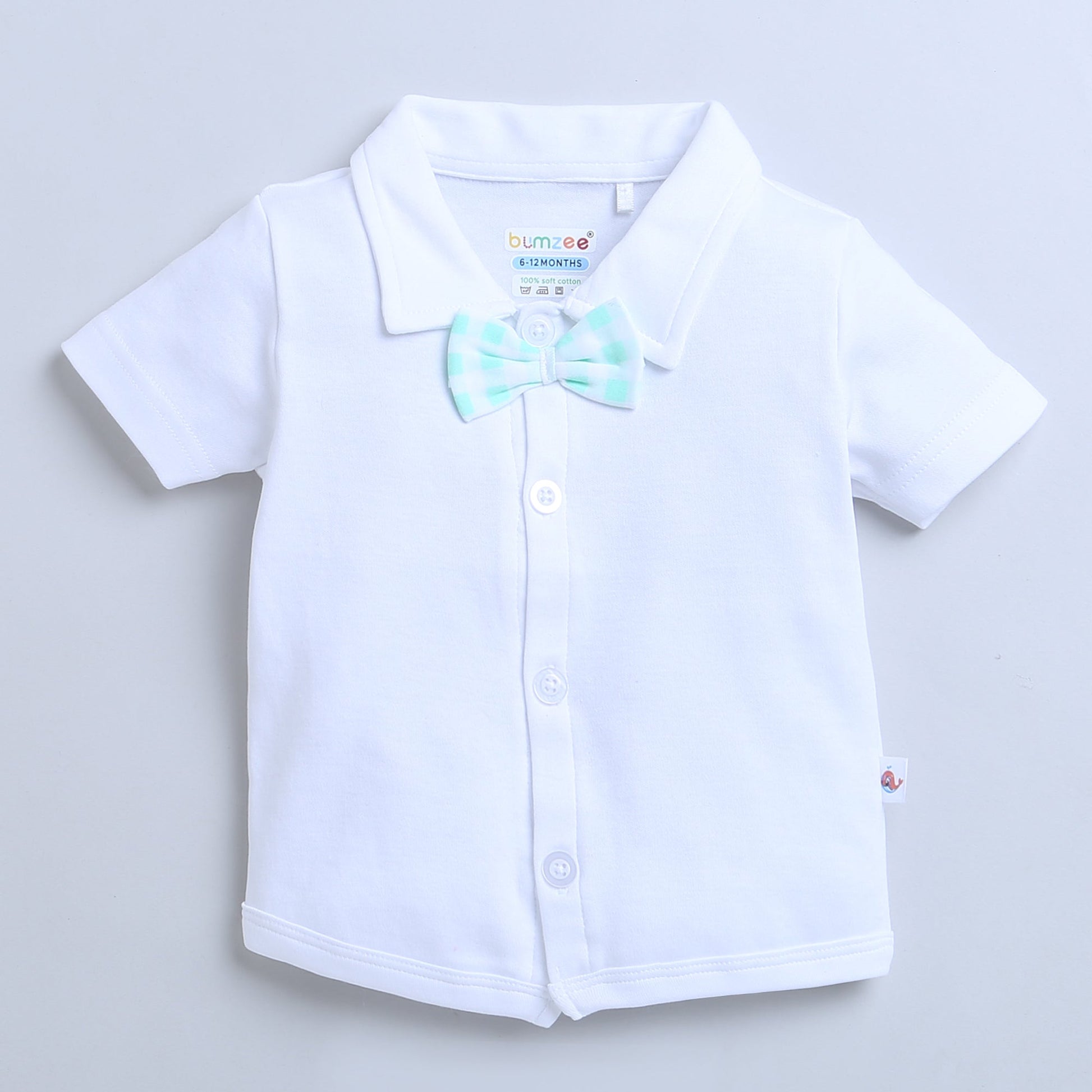 wholesale only Peb10033 - Blue & White Girls Half Sleeves Cotton Jablas Pack Of 3