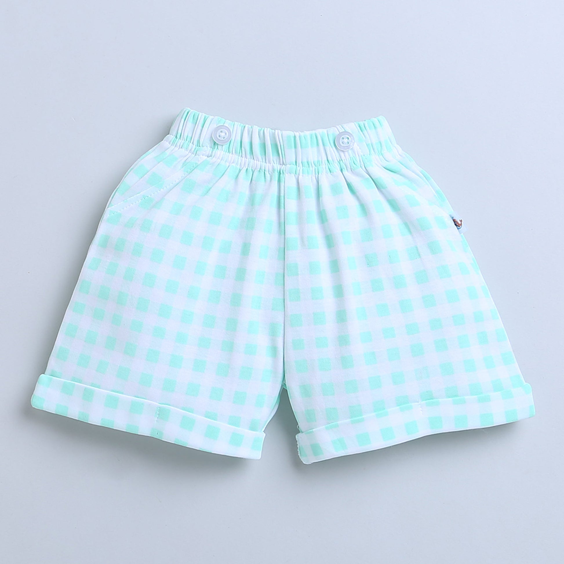 wholesale only Peb10033 - Blue & White Girls Half Sleeves Cotton Jablas Pack Of 3