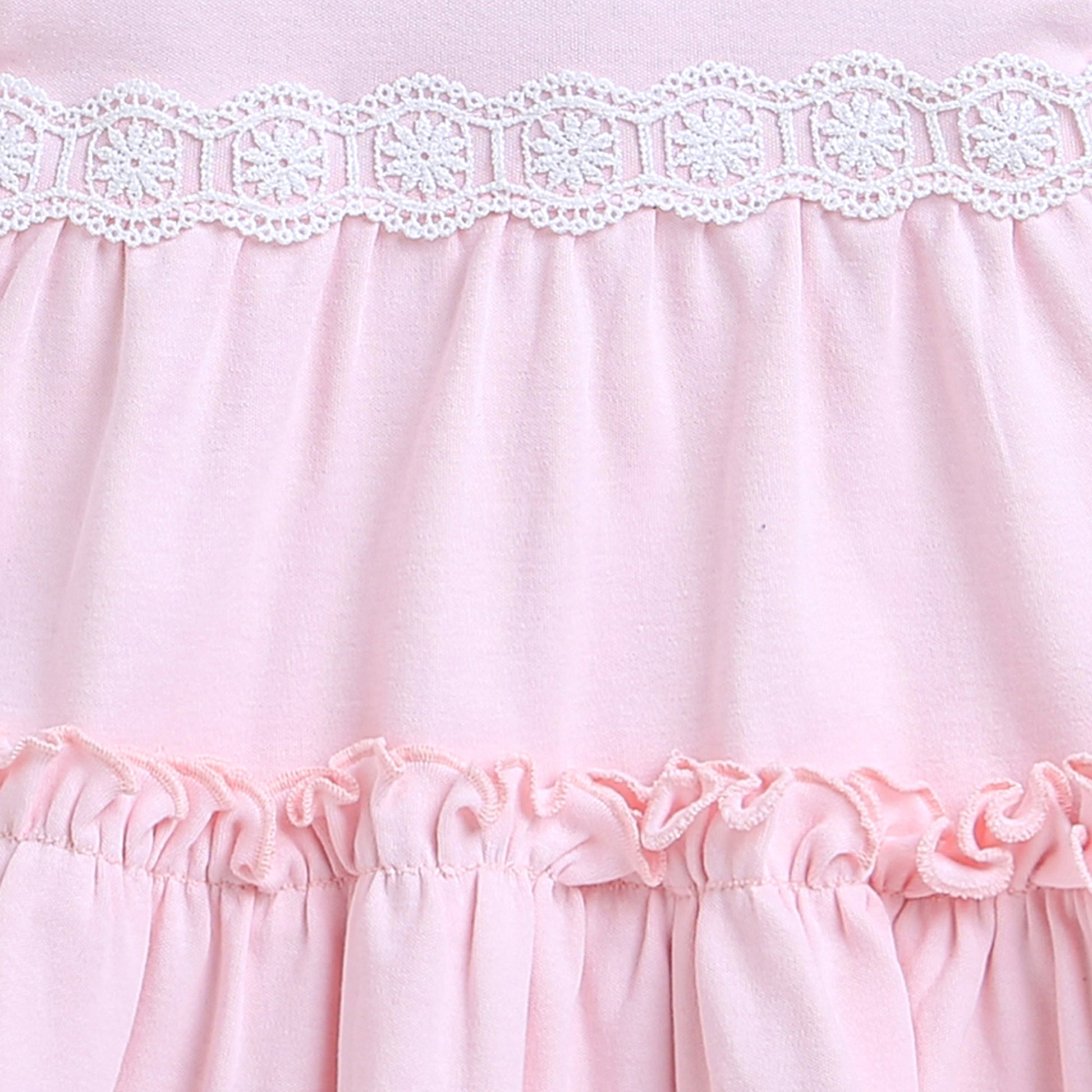 wholesale only Peb10033 - Blue & White Girls Half Sleeves Cotton Jablas Pack Of 3