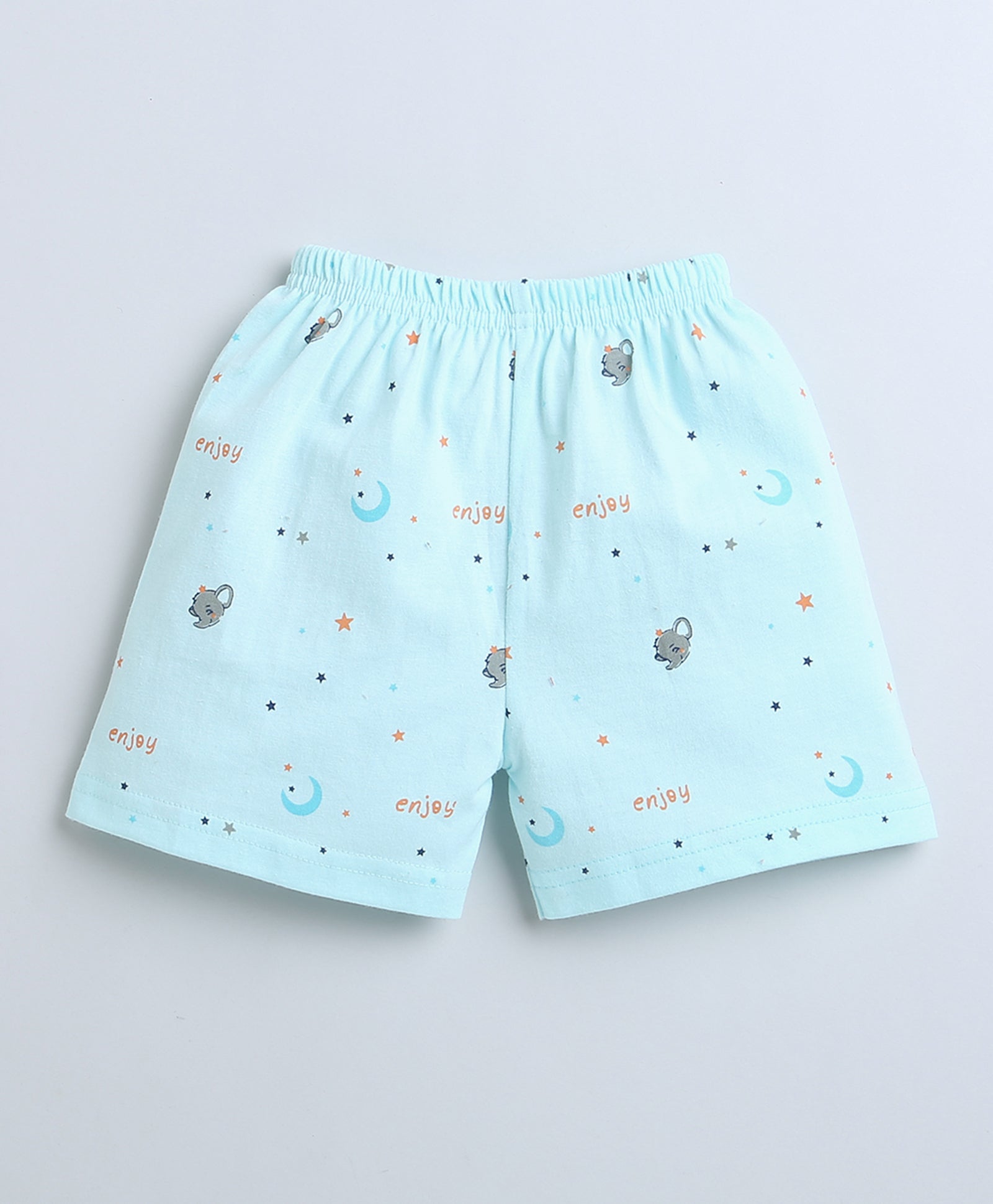 wholesale only Peb10033 - Blue & White Girls Half Sleeves Cotton Jablas Pack Of 3