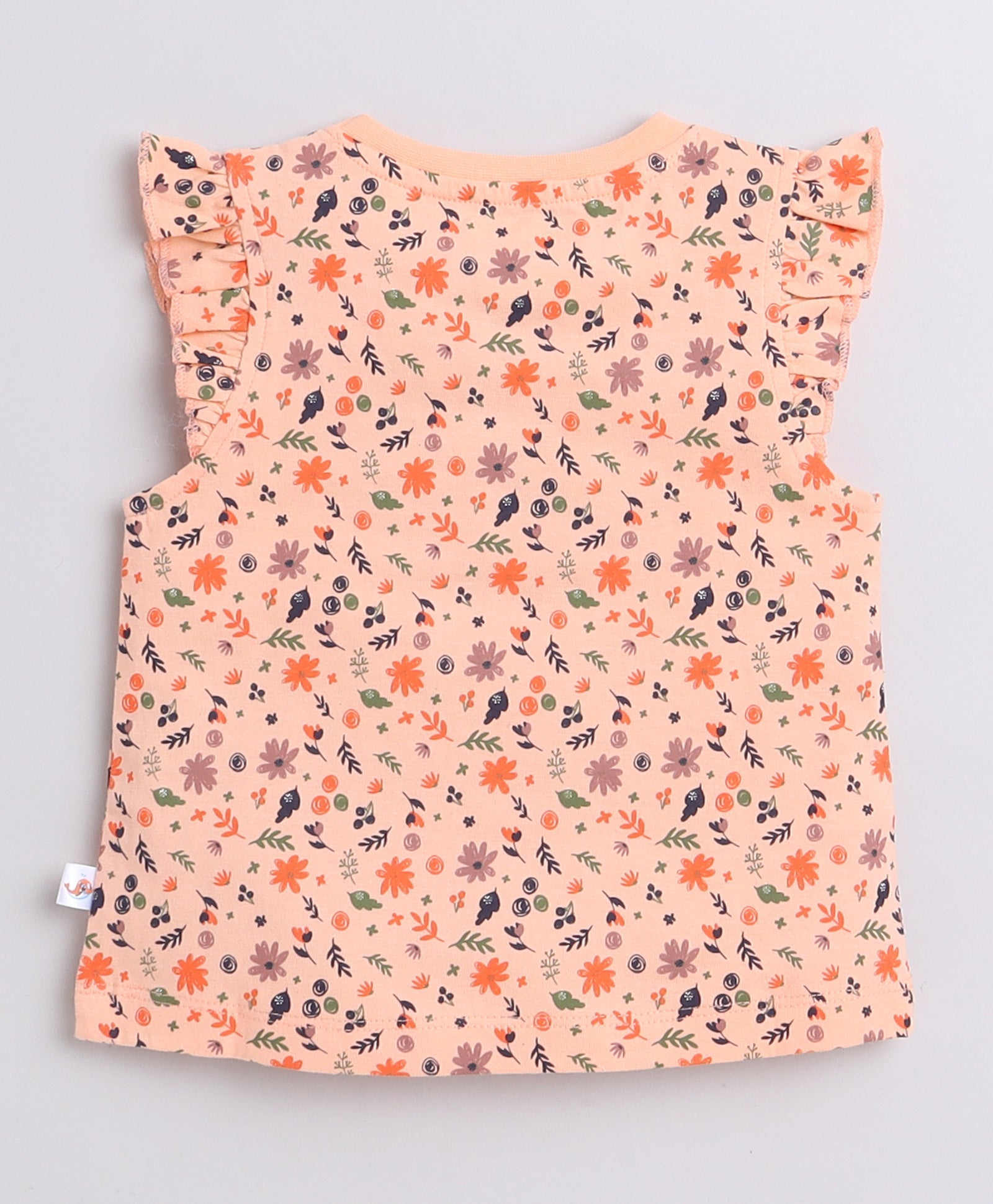 wholesale only Peb10033 - Blue & White Girls Half Sleeves Cotton Jablas Pack Of 3