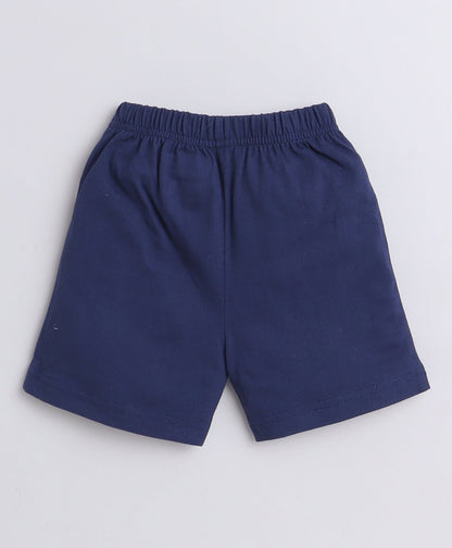 wholesale only Peb10033 - Blue & White Girls Half Sleeves Cotton Jablas Pack Of 3