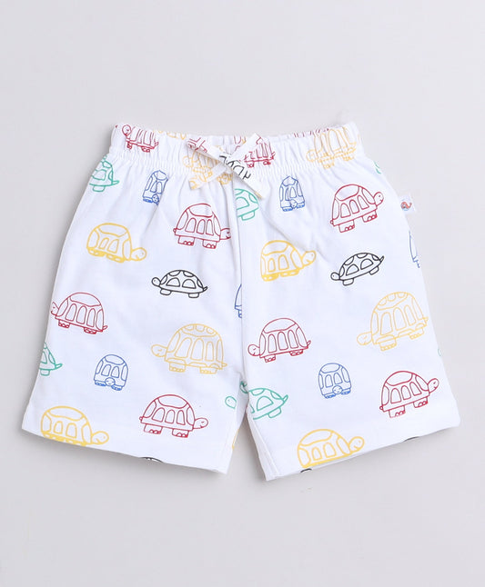 wholesale only Peb10033 - Blue & White Girls Half Sleeves Cotton Jablas Pack Of 3