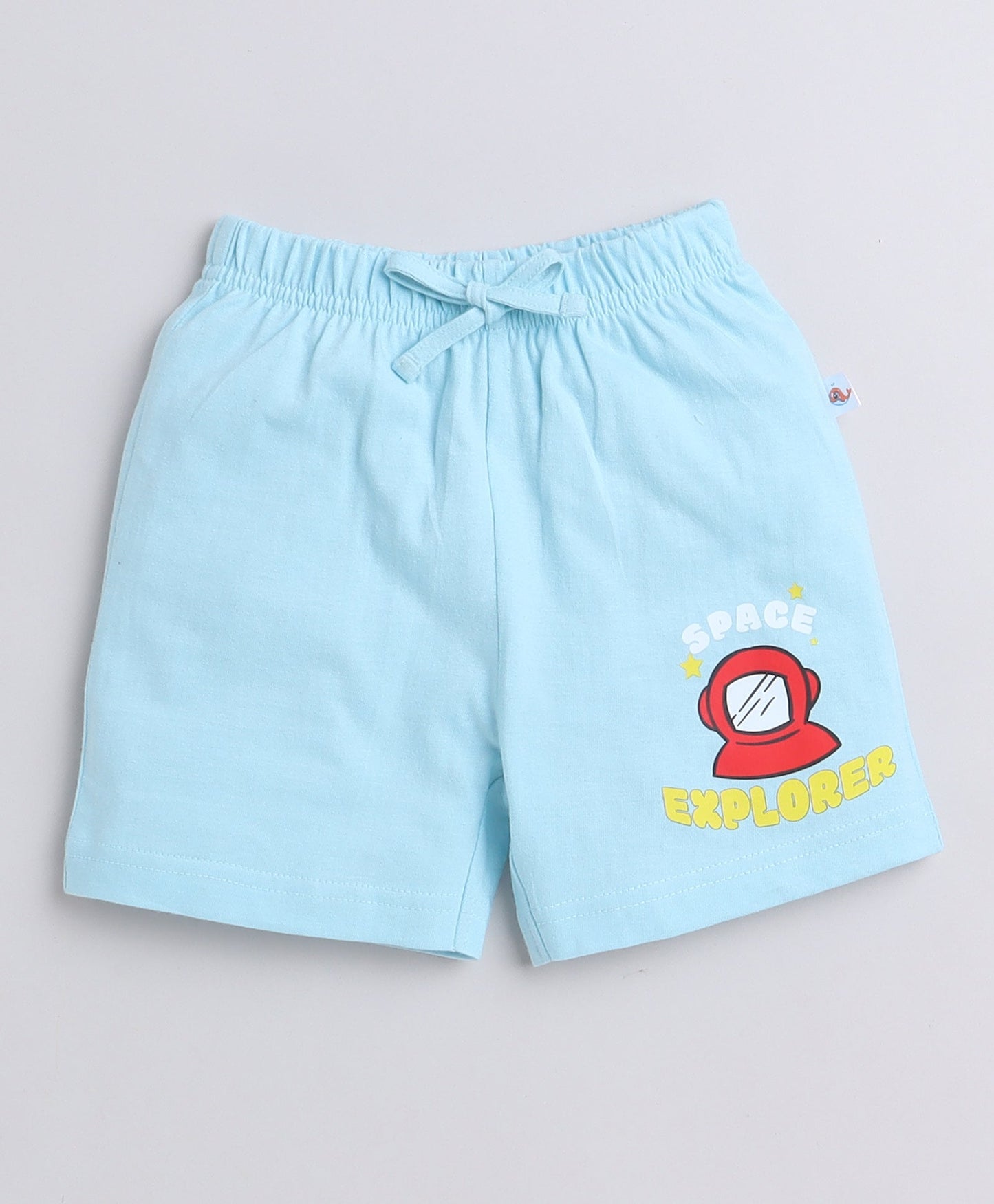 wholesale only Peb10033 - Blue & White Girls Half Sleeves Cotton Jablas Pack Of 3
