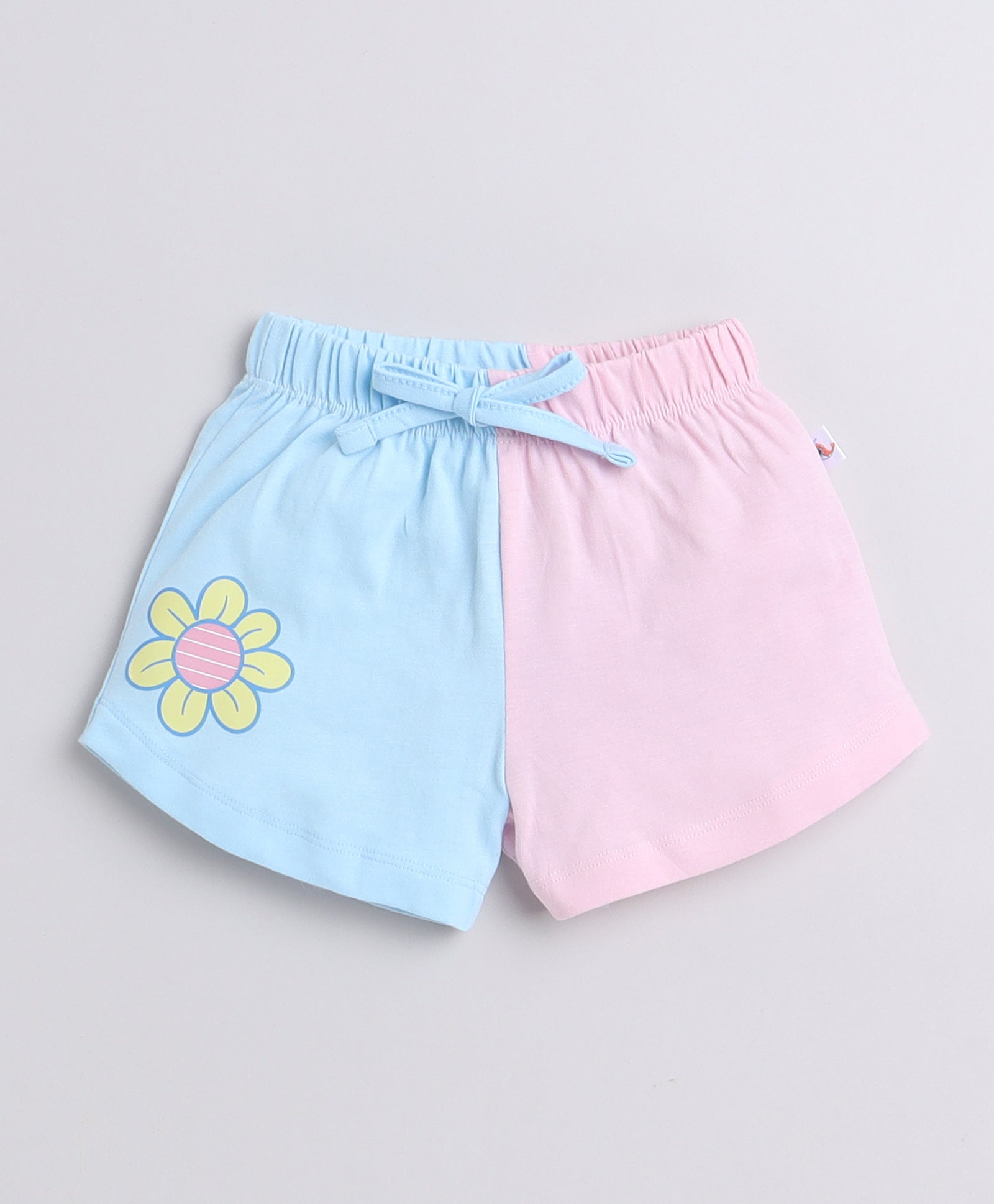 wholesale only Peb10033 - Blue & White Girls Half Sleeves Cotton Jablas Pack Of 3