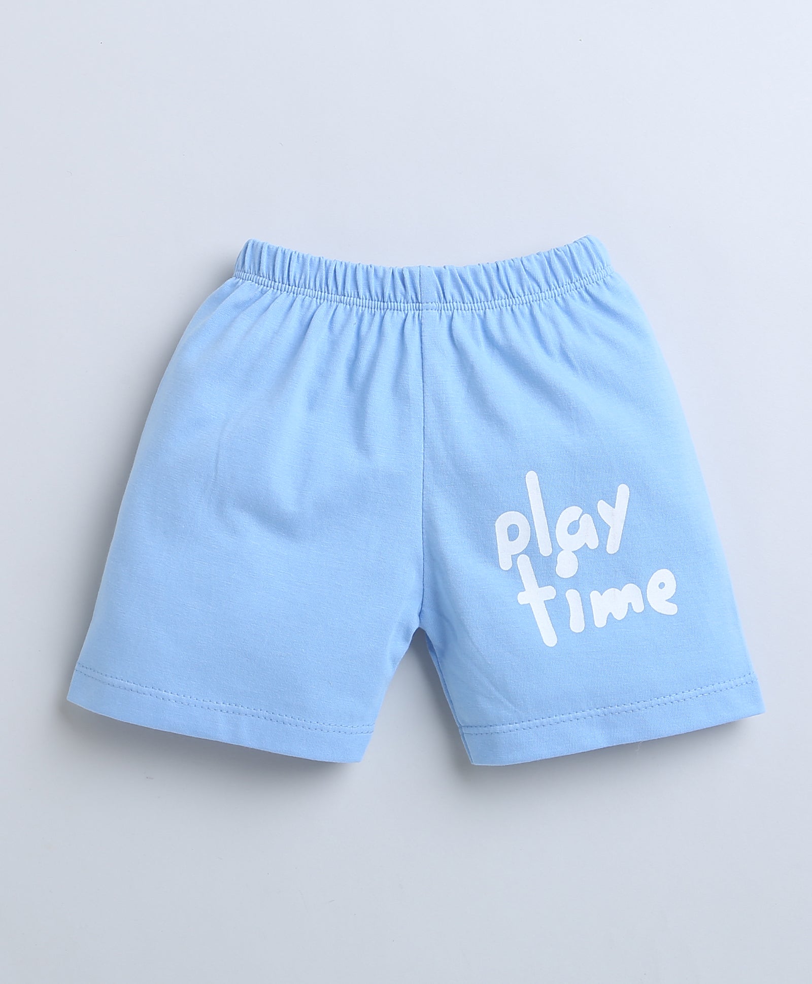 wholesale only Peb10033 - Blue & White Girls Half Sleeves Cotton Jablas Pack Of 3