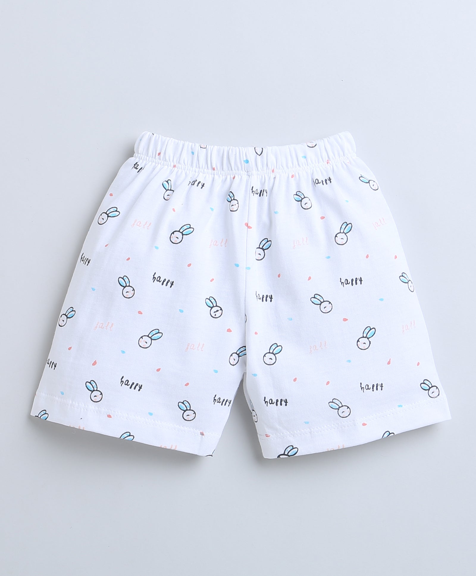 wholesale only Peb10033 - Blue & White Girls Half Sleeves Cotton Jablas Pack Of 3