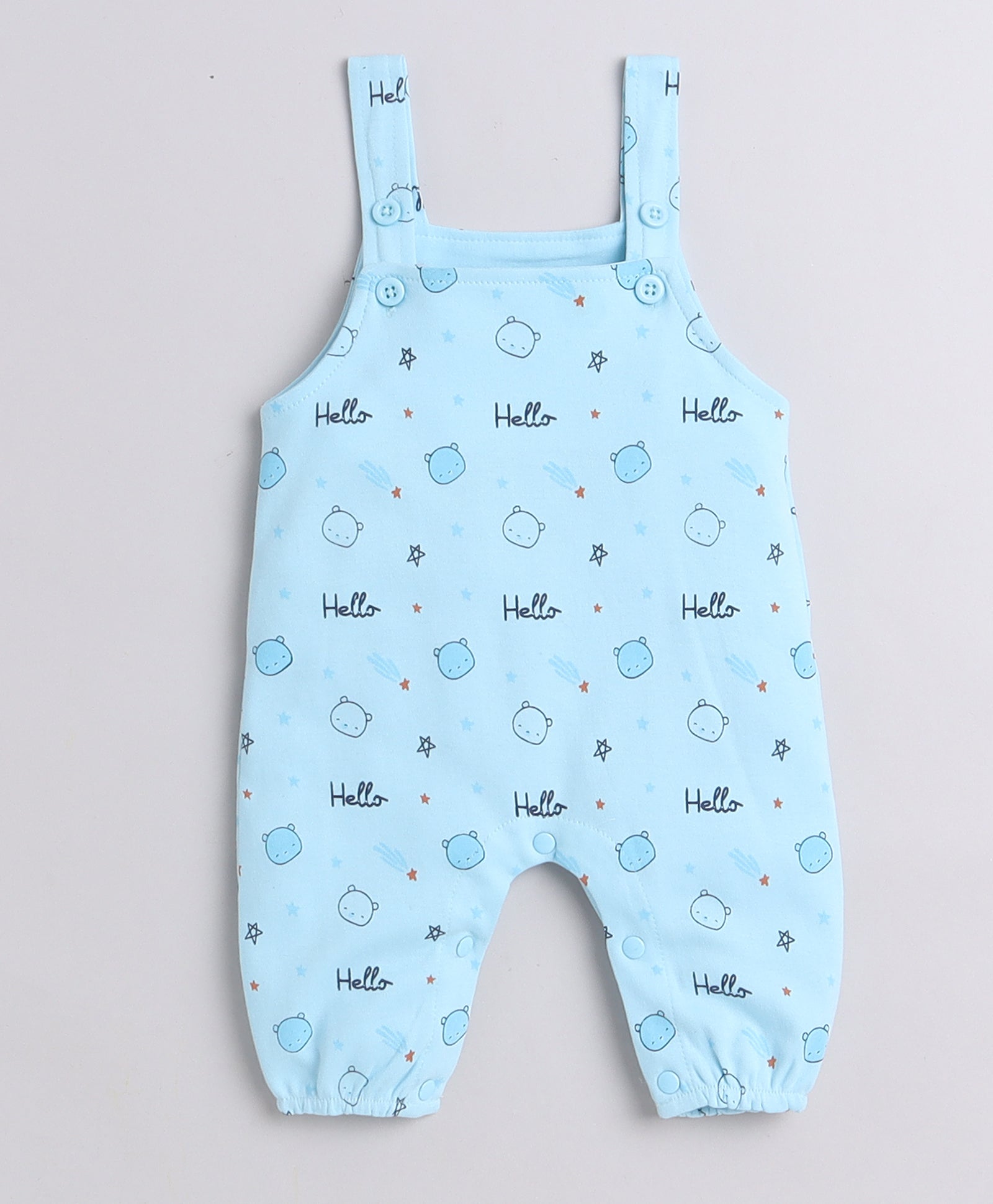 wholesale only Peb10033 - Blue & White Girls Half Sleeves Cotton Jablas Pack Of 3