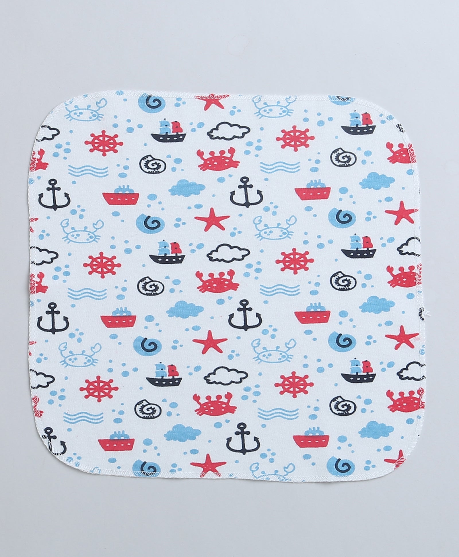 wholesale only Peb10033 - Blue & White Girls Half Sleeves Cotton Jablas Pack Of 3