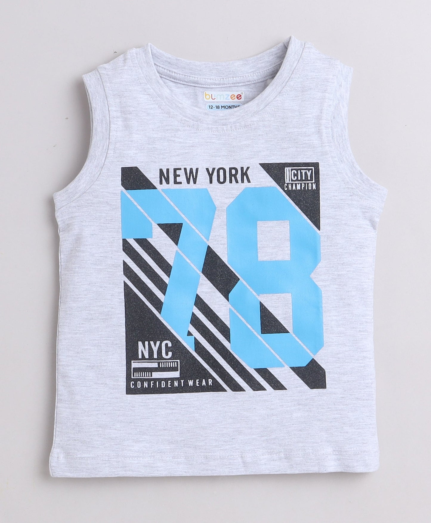 wholesale only Peb10033 - Blue & White Girls Half Sleeves Cotton Jablas Pack Of 3