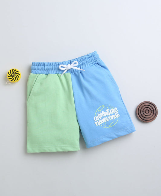 wholesale only Peb10033 - Blue & White Girls Half Sleeves Cotton Jablas Pack Of 3