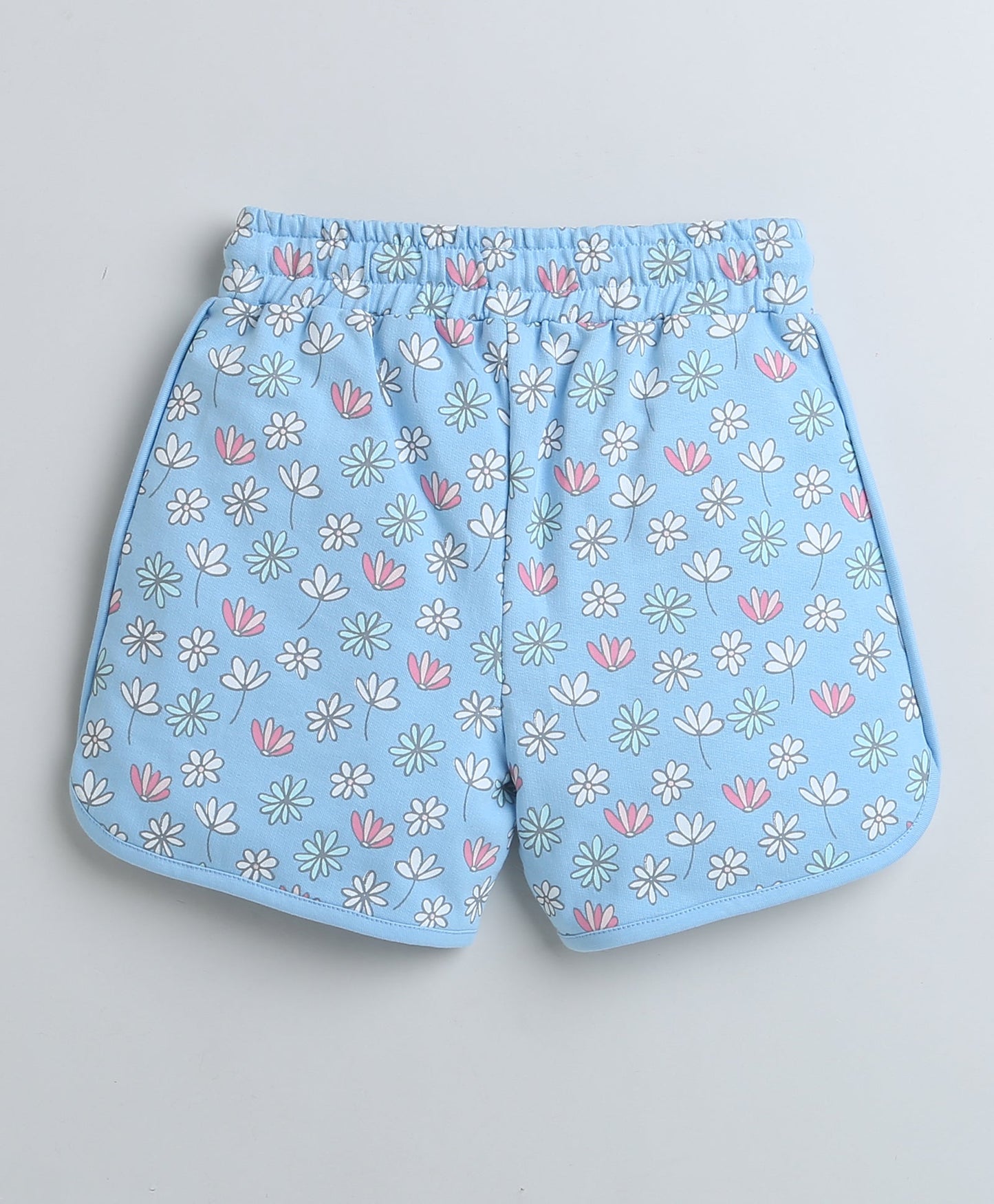 wholesale only Peb10033 - Blue & White Girls Half Sleeves Cotton Jablas Pack Of 3