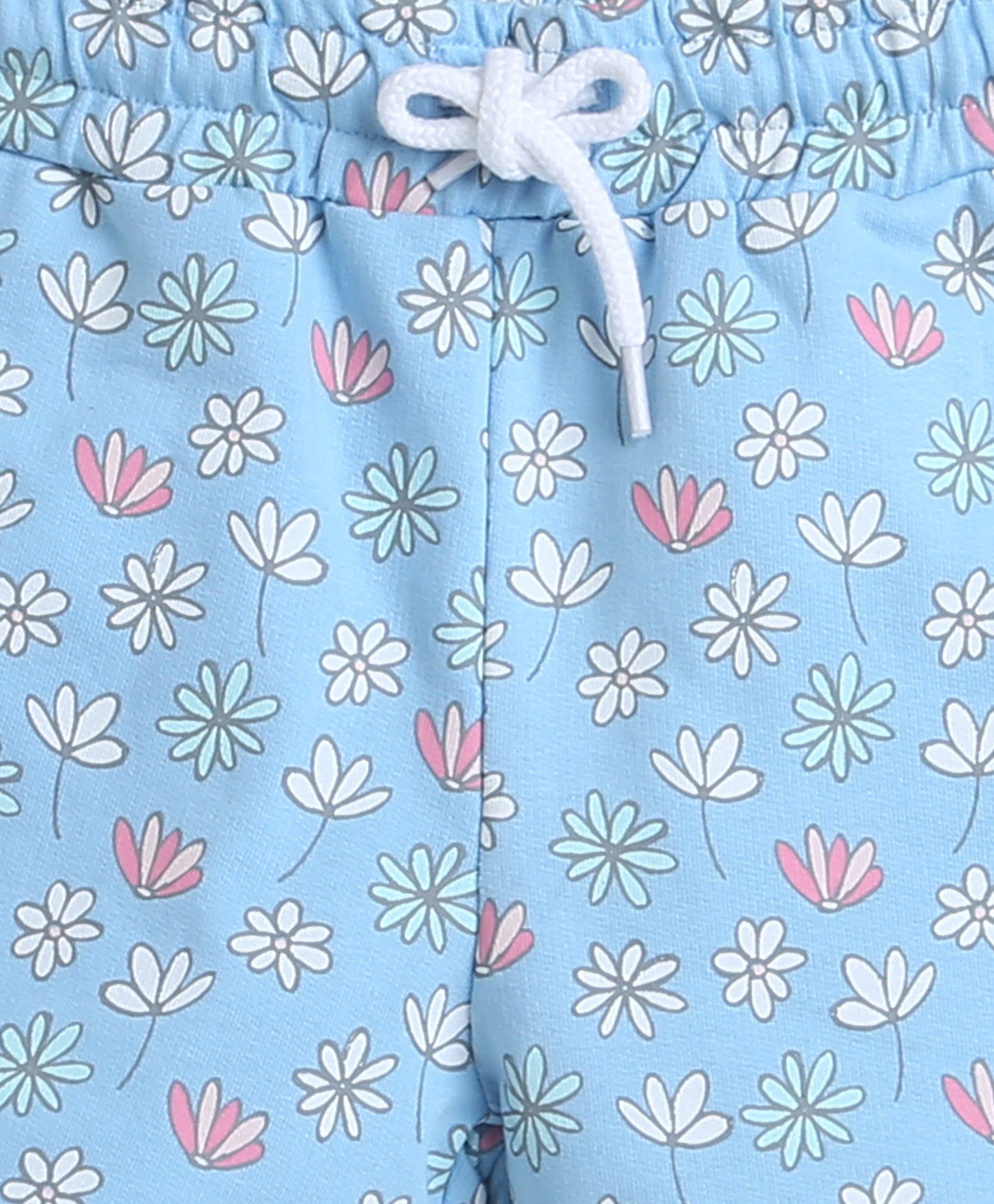 wholesale only Peb10033 - Blue & White Girls Half Sleeves Cotton Jablas Pack Of 3