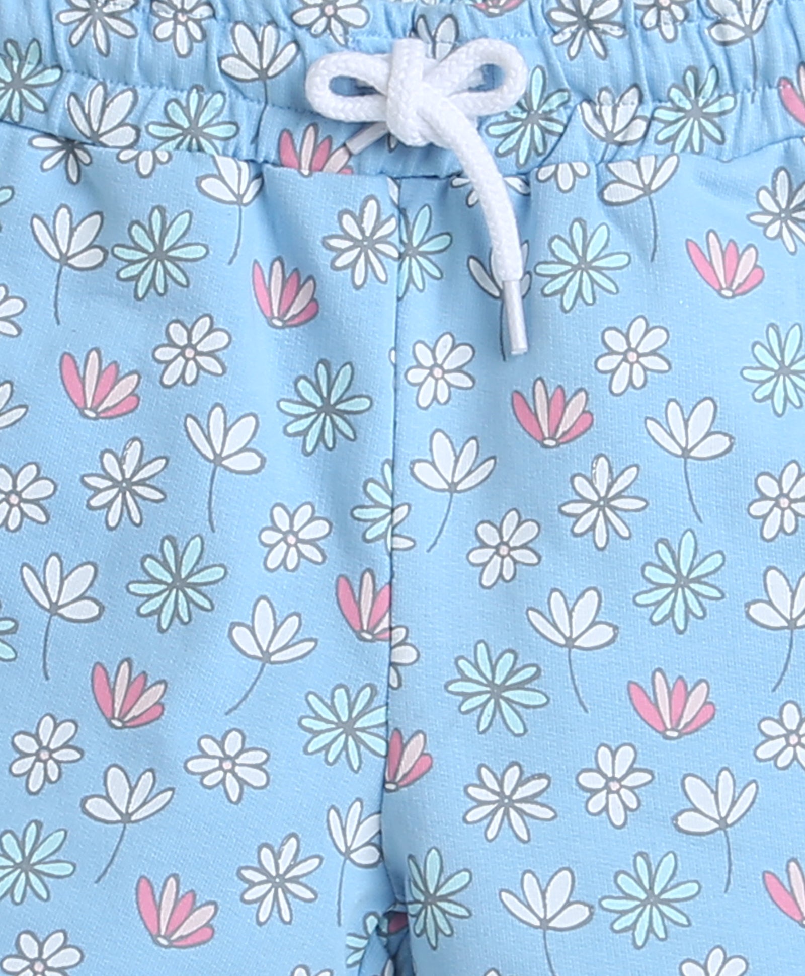 wholesale only Peb10033 - Blue & White Girls Half Sleeves Cotton Jablas Pack Of 3