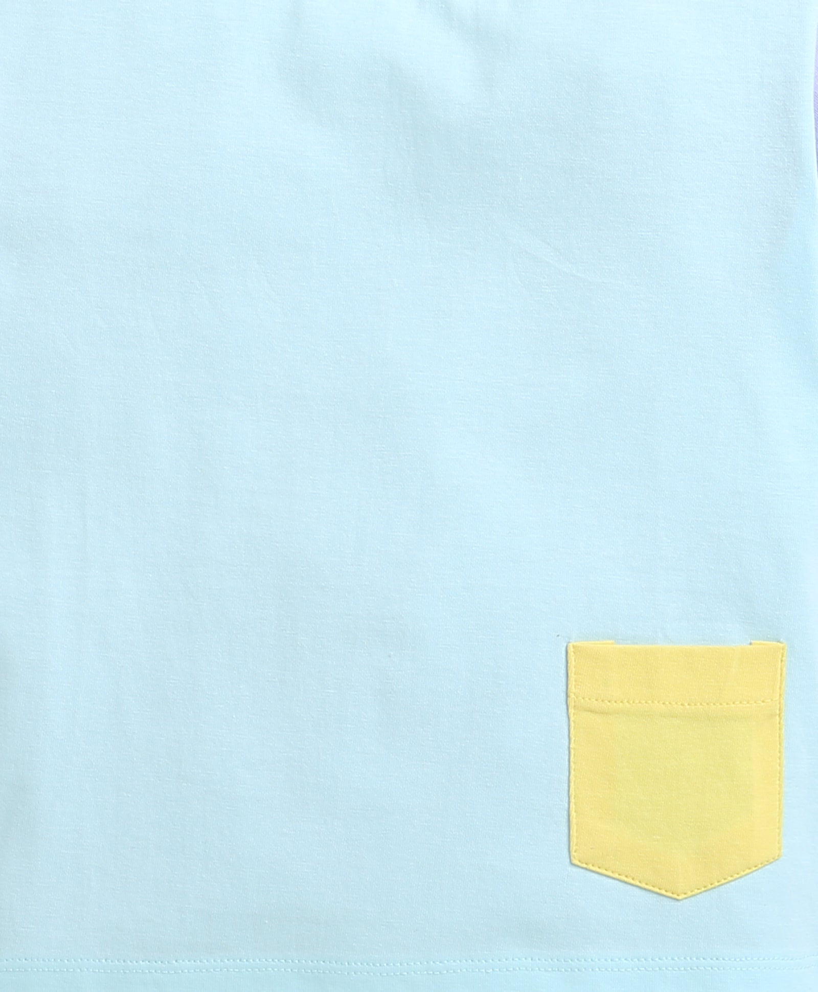 wholesale only Peb10033 - Blue & White Girls Half Sleeves Cotton Jablas Pack Of 3