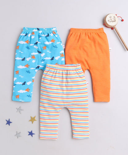 wholesale only Peb10033 - Blue & White Girls Half Sleeves Cotton Jablas Pack Of 3