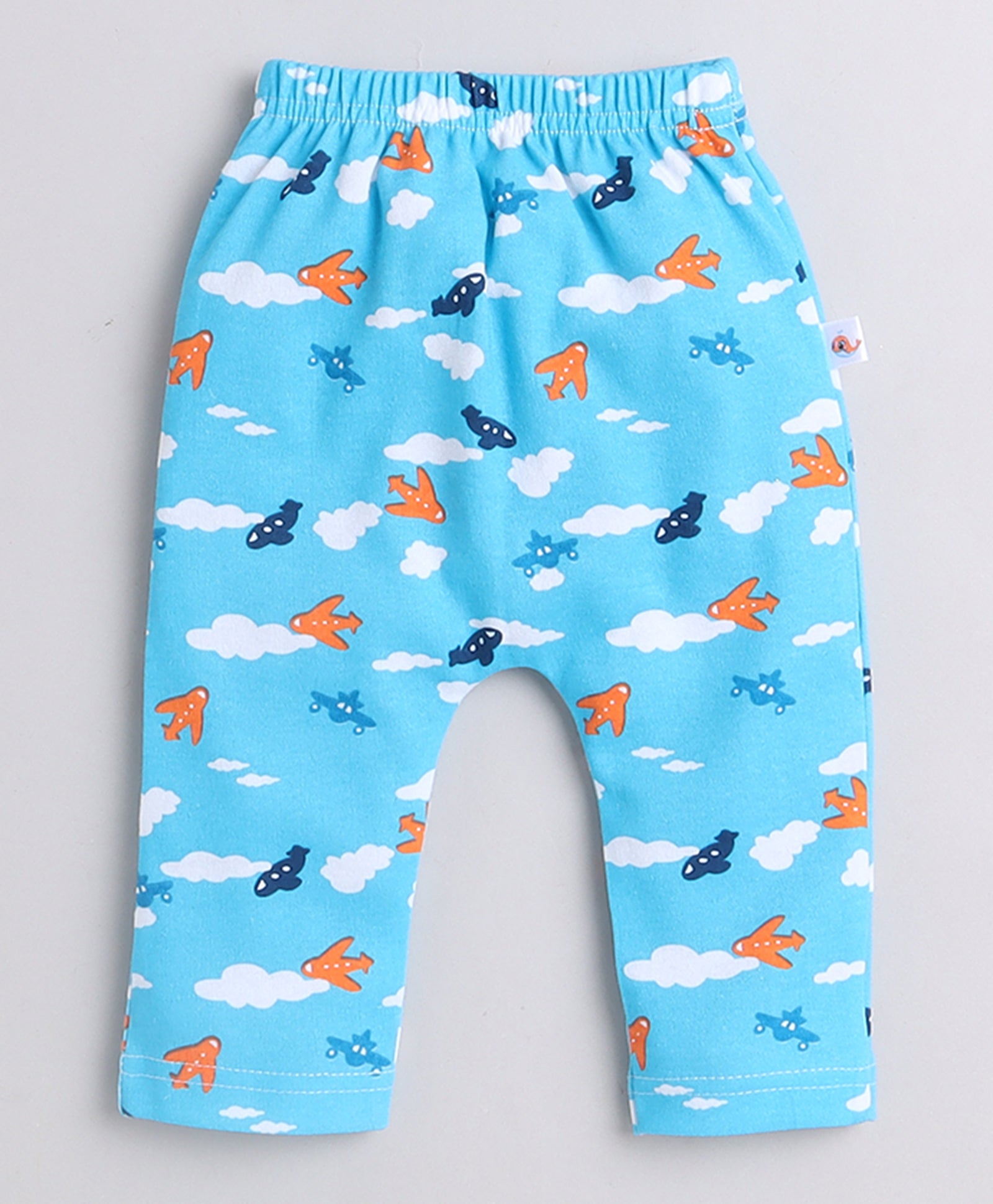 wholesale only Peb10033 - Blue & White Girls Half Sleeves Cotton Jablas Pack Of 3