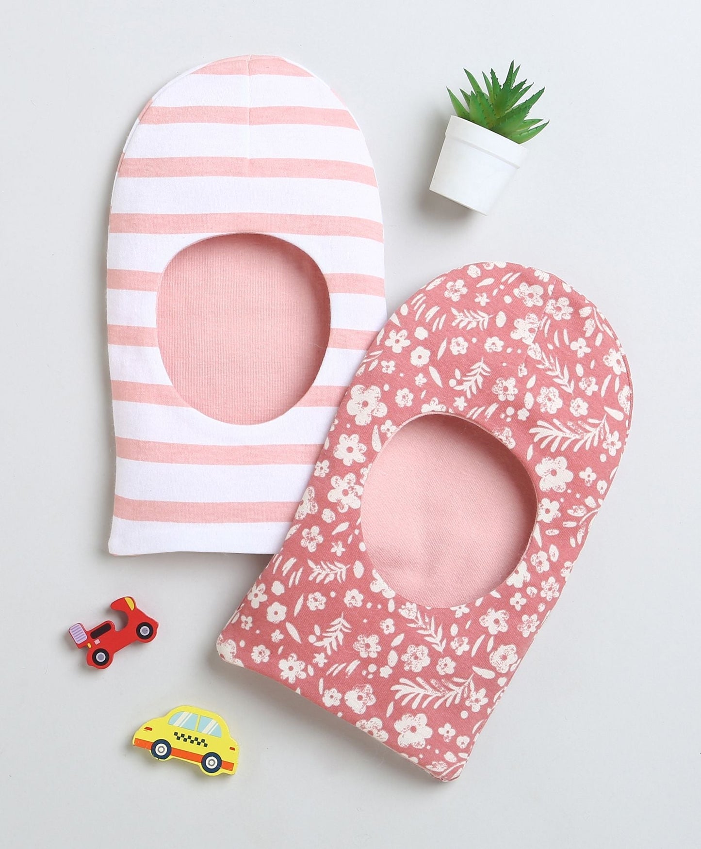 wholesale only Peb10033 - Blue & White Girls Half Sleeves Cotton Jablas Pack Of 3