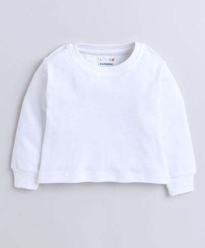 wholesale only Peb10033 - Blue & White Girls Half Sleeves Cotton Jablas Pack Of 3