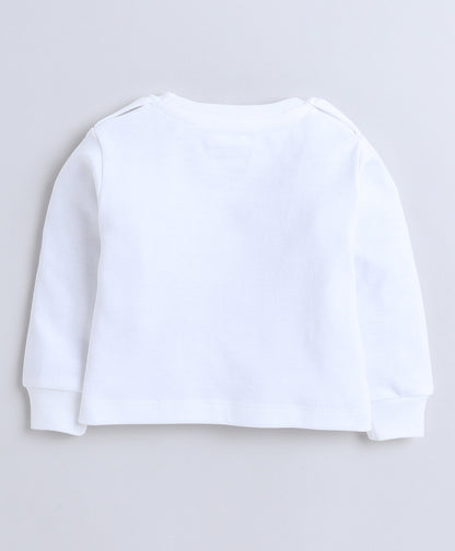 wholesale only Peb10033 - Blue & White Girls Half Sleeves Cotton Jablas Pack Of 3