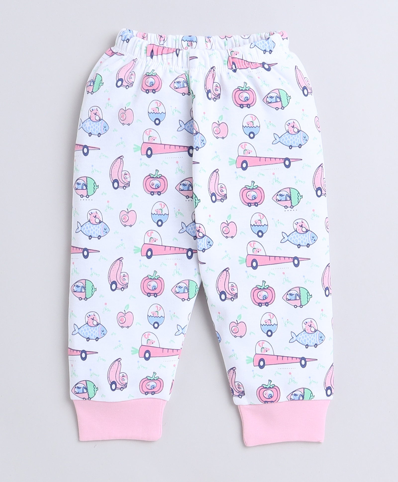 wholesale only Peb10033 - Blue & White Girls Half Sleeves Cotton Jablas Pack Of 3