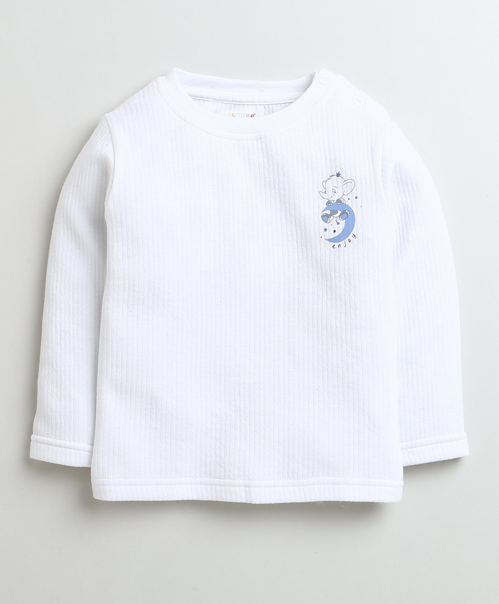 wholesale only Peb10033 - Blue & White Girls Half Sleeves Cotton Jablas Pack Of 3