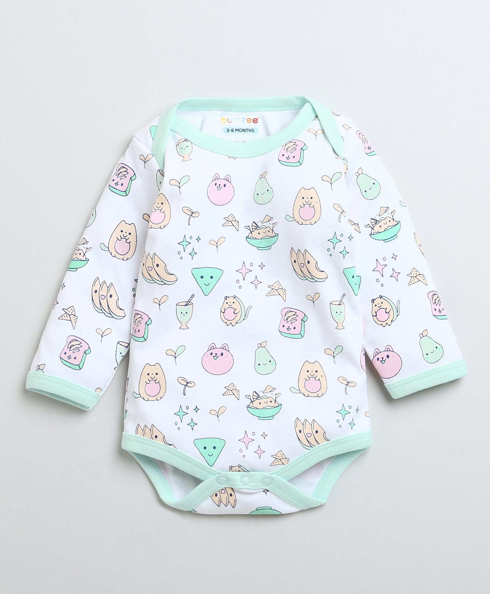 wholesale only Peb10033 - Blue & White Girls Half Sleeves Cotton Jablas Pack Of 3