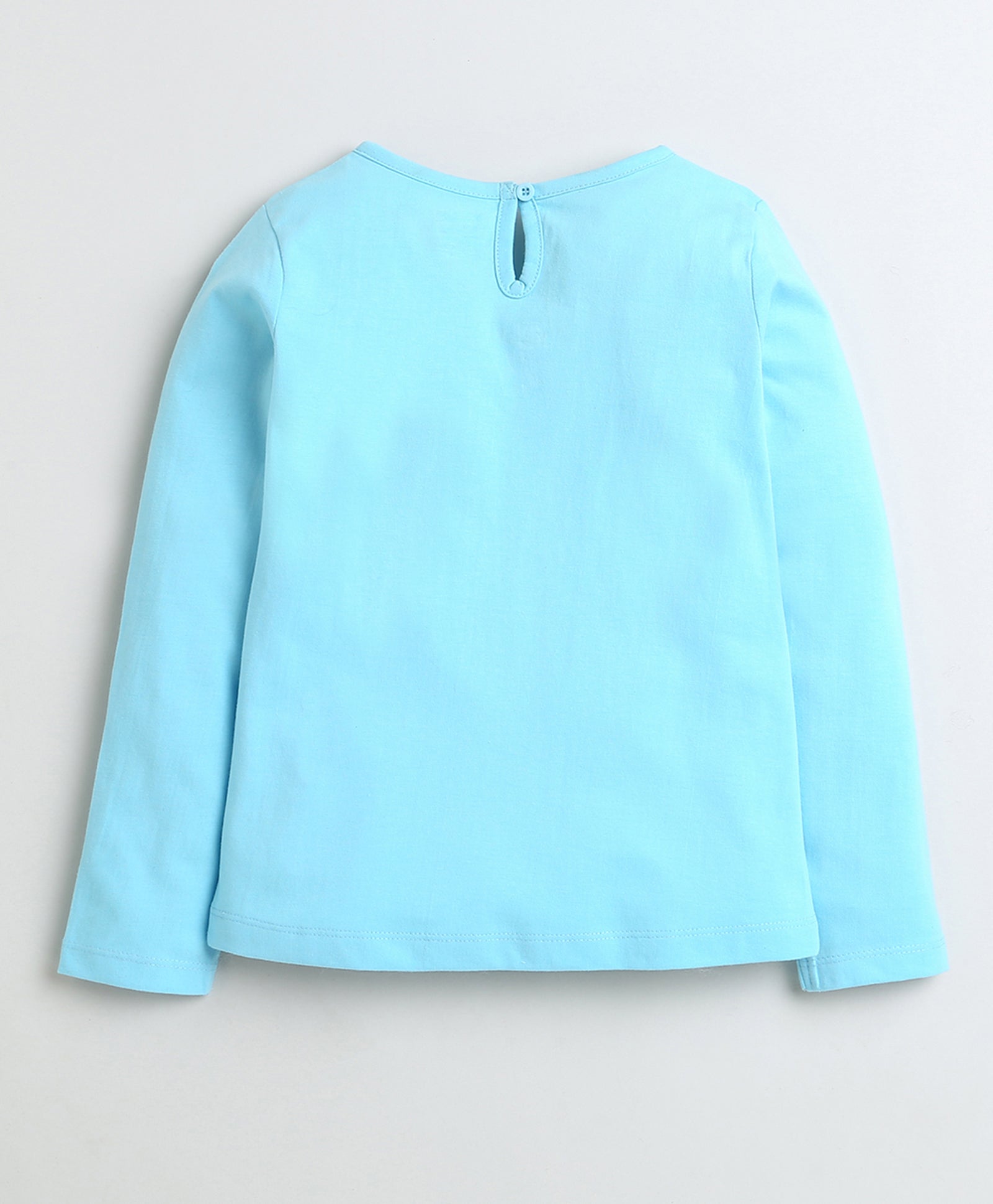 wholesale only Peb10033 - Blue & White Girls Half Sleeves Cotton Jablas Pack Of 3