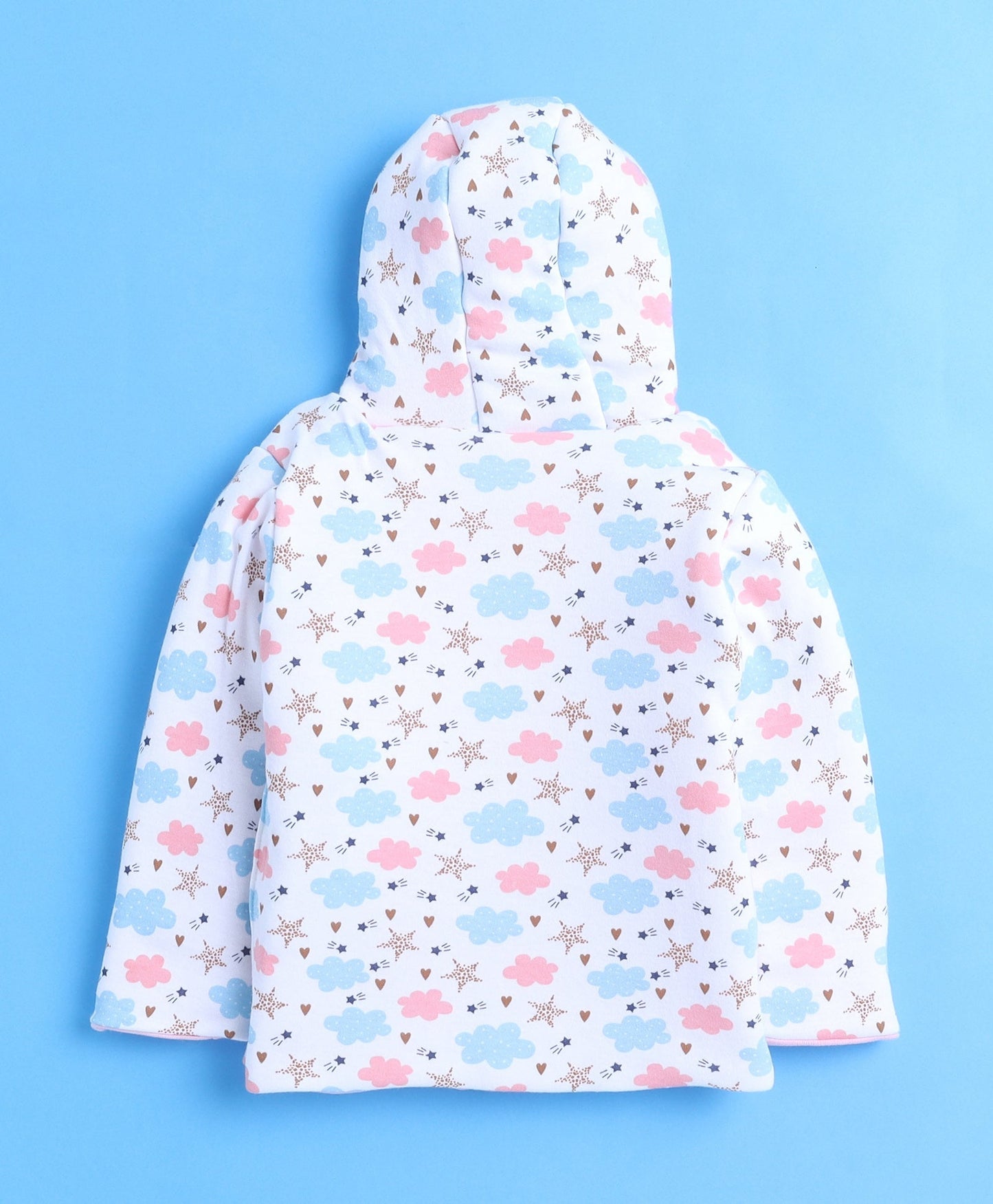 wholesale only Peb10033 - Blue & White Girls Half Sleeves Cotton Jablas Pack Of 3