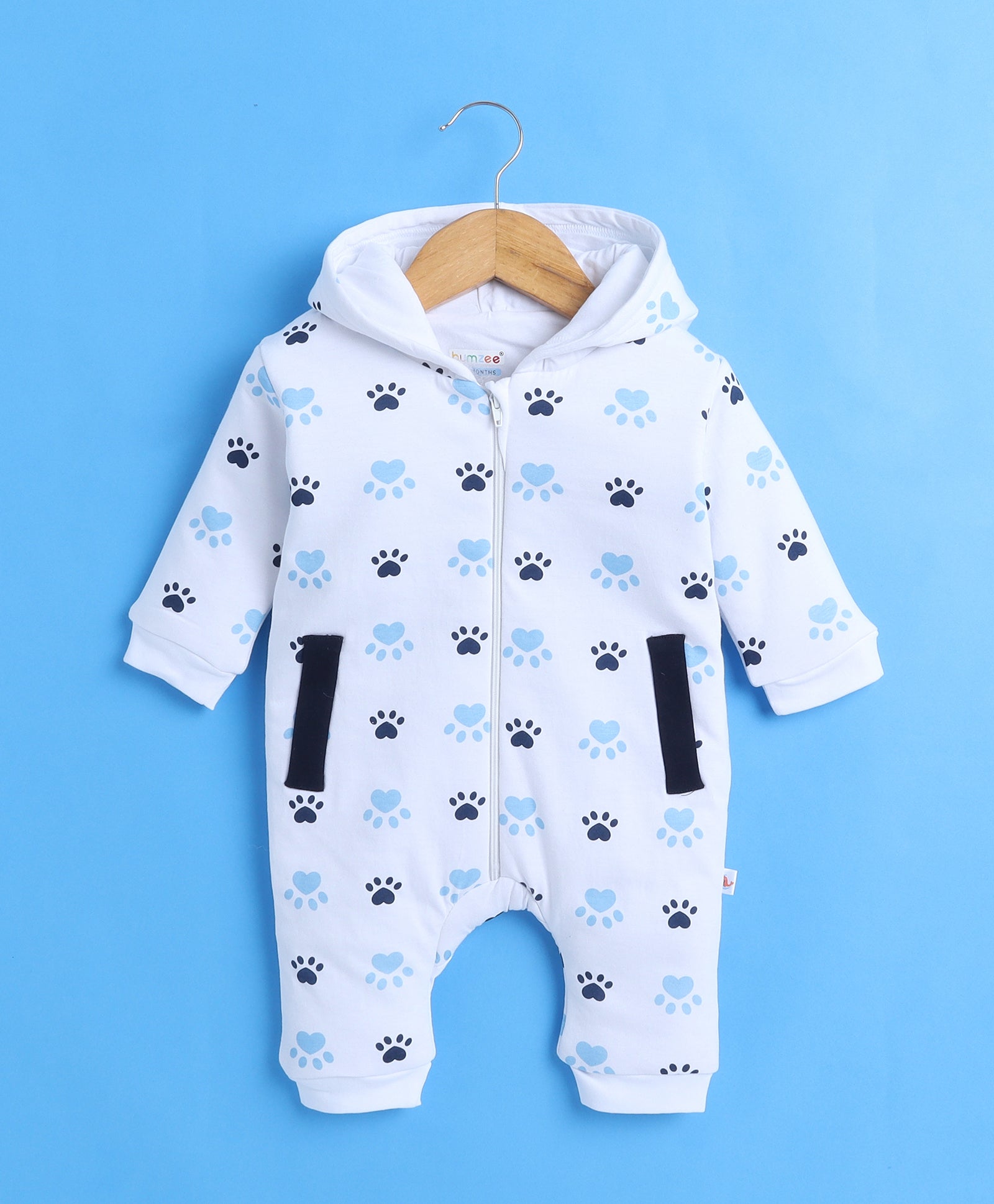 wholesale only Peb10033 - Blue & White Girls Half Sleeves Cotton Jablas Pack Of 3