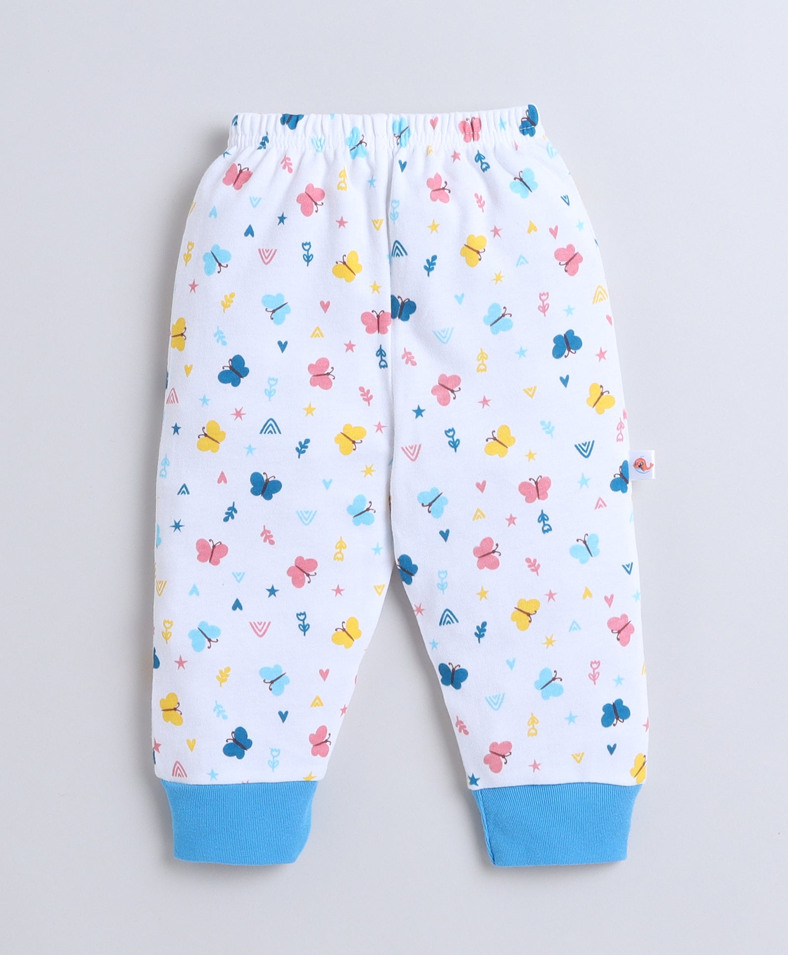 wholesale only Peb10033 - Blue & White Girls Half Sleeves Cotton Jablas Pack Of 3