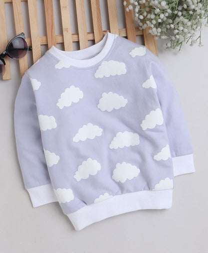 KP6013 - Sweatshirt - lavender - clouds- Pack of 7