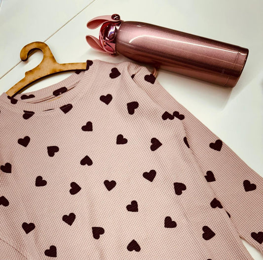 KP470- Heart printed coord set