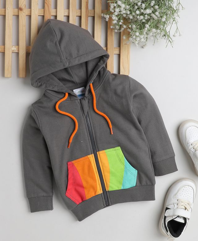 KP6032 - Hoodie - grey - Color Block- Pack of 7