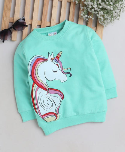 KP6019 - Sweatshirt - teal - Unicorn- Pack of 7