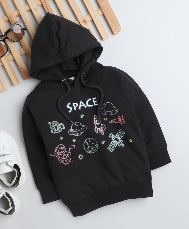 KP6001 - Black space hoodie - wholesale - PACK OF 2