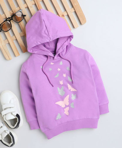 KP6004 - Hoodie - purple - Butterfly- Pack of 3